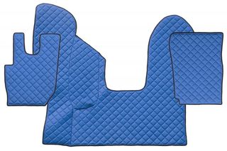 Σετ Πατάκια - Πεθαμένο από Δερματίνη για DAF CF EURO 6 2013 - Αυτόματο - Μπλε - 3 τμχ