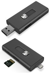 Συσκευή Ανάγνωσης Καρτών KSIX Micro SD Μαύρο