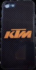 ΘΗΚΗ ΚΙΝΗΤΟΥ IPHONE 7+8 ME LOGO KTM ΜΑΥΡΗ CARBON
