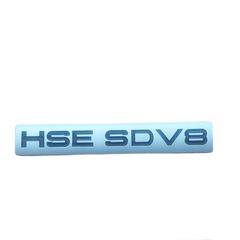 Μεταλλικό Αυτοκόλλητο Σήμα HSE SDV8 για Range Rover – Ασημί  9.7cm x 1.6cm 16121