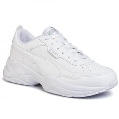 Women's Puma Cilia Mode 371125-02 White/Puma Silver | Γυναικείο Δερμάτινο Παπούτσι