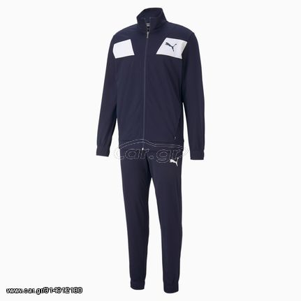 Men's Puma Techstripe Tricot Tracksuit | 585838-06 Φόρμα Μπλε-Λευκό