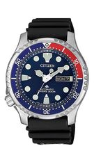 Αυτόματο ρολόι Citizen Promaster με μαύρο λουράκι και ημερομηνία NY0086-16L