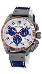 Ρολόι TW Steel Fast Lane Damon Hill limited edition με μπλε λουράκι TW1018