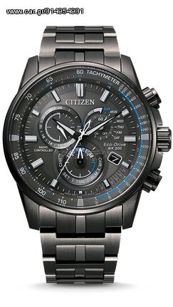 Ρολόι Citizen Promaster Radiocontrolled χρονογράφος με μαύρο μπρασελέ CB5887-55H