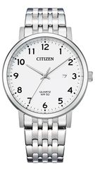 Ρολόι Citizen Sports με ασημί μπρασελέ και ημερομηνία BI5070-57A