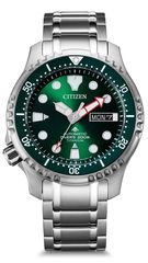 Αυτόματο ρολόι Citizen Promaster Divers titanium με ημέρα και ημερομηνία NY0100-50X