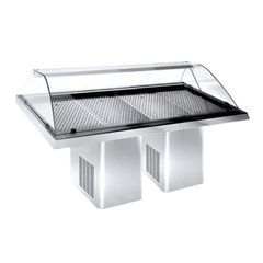 Βιτρίνα Ψαριών Προβολής 232x90x120 NIKIINOX - Καινούργια.