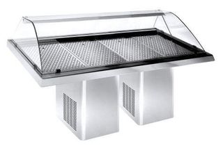 Βιτρίνα Ψαριών Προβολής 232x90x120Cm NIKIINOX - Καινούργια.