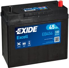 Μπαταρία Exide Excell EB456 12V Capacity 20hr  45 (Ah):EN (Amps): 330EN Εκκίνησης