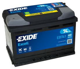 Μπαταρία Αυτοκινήτου Exide Excell EB741 12V 74AH 680EN A-Εκκίνησης