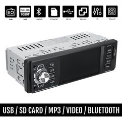 Radio-USB οθόνη αυτοκινήτου Multimedia (Bluetooth ανοιχτή ακρόαση 4'' ιντσών Video MP3 1-DIN 1DIN 4x60W ράδιο SD AUX universal) SU4018