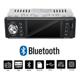 Radio-USB αυτοκινήτου με έγχρωμη οθόνη Bluetooth MP3 Video (1-DIN 1DIN multimedia ανοιχτή ακρόαση 4'' ιντσών 4x60W radio SD AUX universal) 4052G