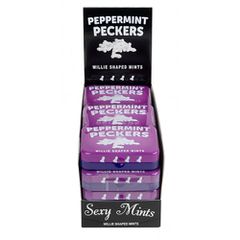 Peppermint Peckers Mini Wille Shaped Mints 30g-thumb-1