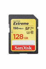 SanDisk SDXC Extreme 150MB/s V30 UHS-I U3 - 128 GB