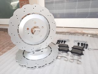 Audi A3 S3 8P GOLF 5 6 7 OCTAVIA 5 RS LEON CUPRA 1P 5F A4 S4 RS4 b6 b7 πίσω 356x22 Διαιρούμενο wave δίσκοι-thumb-2
