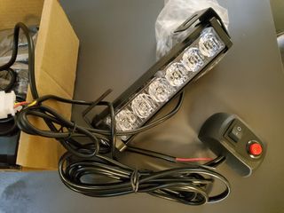 * STROBE * Led * 12 & 24 Volt * Μπλε *-thumb-1