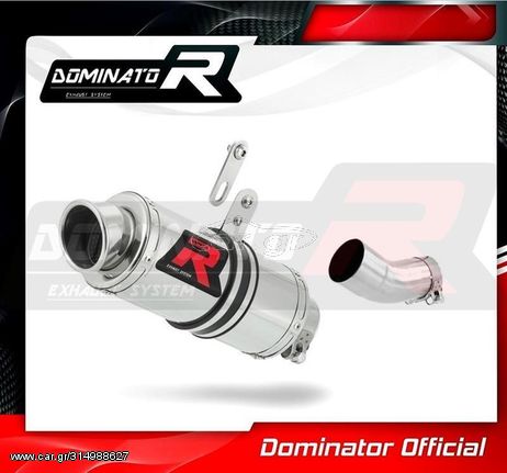 Dominator Εξάτμιση Τελικό GP1 S.Steel  Aprilia RSV4 RF Χαμηλή Τοποθέτηση Με Σιγαστήρα