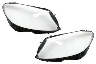 ΕΜΠΡΟΣ ΦΑΝΑΡΙΑ - Headlights Lens Glasses suitable for Mercedes C-Class W205 Sedan (2014-2018) Clear Glass Optics (σετ 2 τεμαχίων)