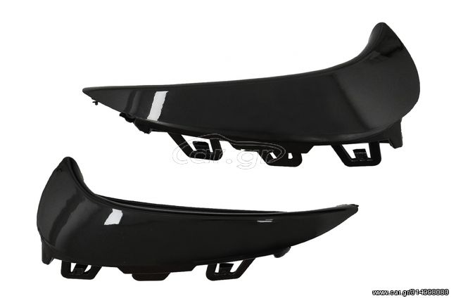 ΦΤΕΡΑΚΙΑ  ΠΡΟΦΥΛΑΚΤΗΡΑ – Rear Bumper Aero Flaps Flics Side Fins suitable for Mercedes GLA SUV H247 (2020-up) Sport Line Piano Black