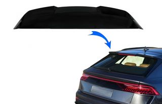 ΑΕΡΟΤΟΜΗ – Rear Roof Spoiler suitable for Audi Q8 SUV (2018-up) RS Design Piano Black