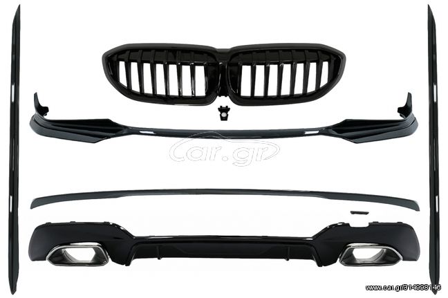 ΟΛΟΚΛΗΡΩΜΕΝΟ BODY KIT – Complete Body Kit Extensions suitable for BMW 3 Series G20 Sedan G21 Touring (2018-Up) M340i Design Silver Tips