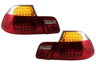 ΠΙΣΩ ΦΑΝΑΡΙΑ – LED Taillights suitable for BMW 3 Series E46 Coupe Non-Facelift (1999-2003) Red Clear
