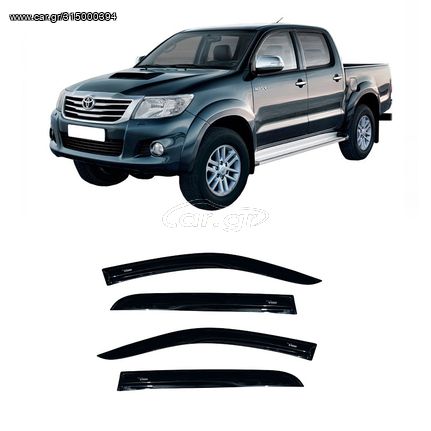 Toyota Hilux (Vigo) 2005-2015 Ανεμοθραύστες Παραθύρων