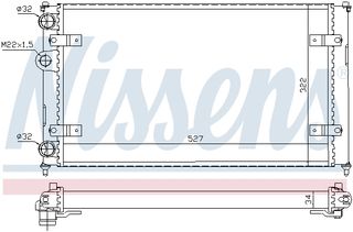 Ψυγείο, ψύξη κινητήρα NISSENS 639951