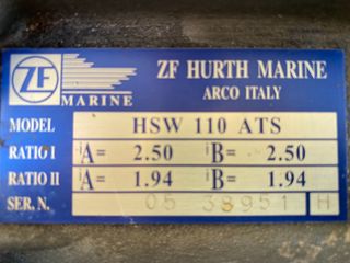 ZF δυο ταχυτήτων HSW 110 ATS
