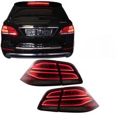 ΦΑΝΑΡΙΑ ΠΙΣΩ Full LED LightBar Taillights Mercedes M-Class W166 (2012-2015) Red White LHD