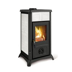 Σόμπα Ξύλου La Nordica Gemma 6kW Λευκό - Λευκό