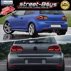 ΦΑΝΑΡΙΑ ΠΙΣΩ [SEQ O-LED] *RED* ΔΥΝΑΜΙΚΗΣ ΑΚΟΛΟΥΘΙΑΣ VW GOLF 6 | ® Street Boys - Car Tuning Shop