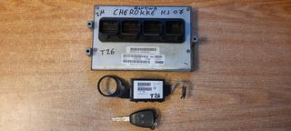 JEEP CHEROKEE 02-08 (KJ) 2.4L ΣΕΤ IMMOBILIZER ΕΓΚΕΦΑΛΟΣ ΚΙΝΗΤΗΡΑ ΜΕ ΚΛΕΙΔΙ  P56044663AF 56044 663AF