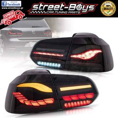 ΦΑΝΑΡΙΑ ΠΙΣΩ [SEQ O-LED] *SMOKE* ΔΥΝΑΜΙΚΗΣ ΑΚΟΛΟΥΘΙΑΣ VW GOLF 6 | ® Street Boys - Car Tuning Shop