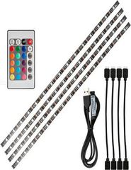Ταινία LED RGB 4x50cm με Τηλεχειριστήριο SMD5050 USB (5V) USB TV Strip Light