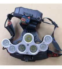 USB Rechargeable LED Headlamp Flashlight for Camping, 7 LED 1700 Lumen 4 Lighting Modes, Adjustable Headband LED Work Headlight (OEM)