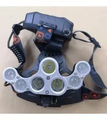 USB Rechargeable LED Headlamp Flashlight for Camping, 7 LED 1700 Lumen 4 Lighting Modes, Adjustable Headband LED Work Headlight (OEM)