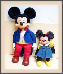 Κούκλες-φιγούρες ''Μίκυ & Μίνυ'' παλαιές συλλεκτικές, Ιαπωνίας-Κορέας