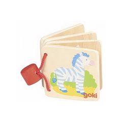 Goki Ξύλινα βιβλιαράκια με ζωάκια - Ζέβρα