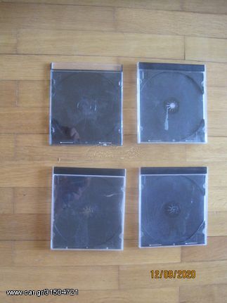                 60   ΠΛΑΣΤΙΚΕΣ ΘΗΚΕΣ 10.4 mm  ΓΙΑ CD με μαύρο 5€