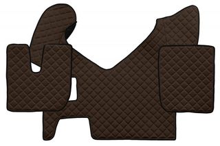 Σετ Πατάκια - Πεθαμένο από Δερματίνη για Iveco Stralis - Χειροκίνητο - Καφέ - 3 τμχ