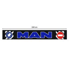 Λασπωτήρας MAN με Βέλος και Στοπ - 240 cm x 35 cm - Μαύρος Με Μπλε Λογότυπο