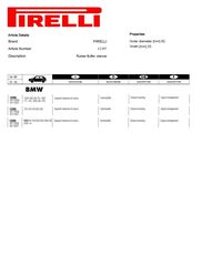 ΛΑΣΤΙΧΟ ΕΞΑΤΜΙΣΗΣ BMW E12-Ε21-Ε23-Ε28-E30-E32-Ε34-Ζ1 (PIRELLI)-thumb-1