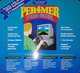 PER4MER Turbo Wheel - Gaming Set ( Τιμονιέρα + Πετάλ )