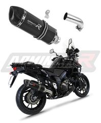 Dominator Εξάτμιση Τελικό HP1 Black S.Steel/Carbon End Suzuki DL 1050 V Strom 2020 - 2024 Με Σιγαστήρα