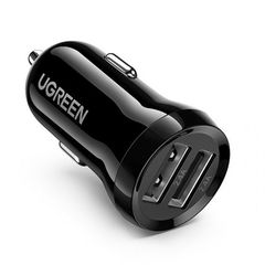 Ugreen 2x USB 24W 4,8A car charger black (50875)