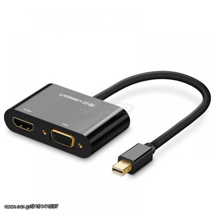 Ugreen HDMI / VGA - mini DisplayPort adapter 4K@30 Hz Full HD 1080p black (MD108 10439)