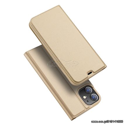 DUX DUCIS Skin Pro Bookcase type case for iPhone 12 mini golden