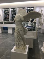 Μαρμάρινο άγαλμα Άπτερου Νίκης αρχαίο ελληνικό γλυπτό χειροποίητο έργο από λευκό μάρμαρο Πάρου, 